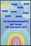 Kindergarten Abschiedsfussmatte Regenbogen 10251