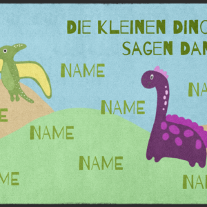 Kindergarten Abschiedsfussmatte Dinos 10227