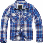 Brandit Check Shirt Herren Langarm | Blau-Weiß | XXL