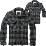 Brandit Check Shirt Herren Langarm | Grau-Schwarz | 4XL