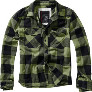 Brandit Check Shirt Herren Langarm | Oliv-Schwarz | 7XL