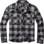 Brandit Check Shirt Herren Langarm | Charcoal-Schwarz | 7XL