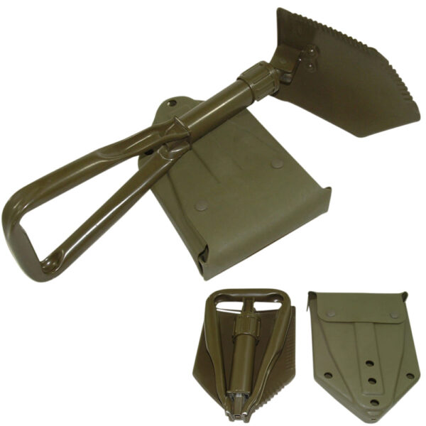 Original Bundeswehr Dreifachspaten oliv mit Tasche