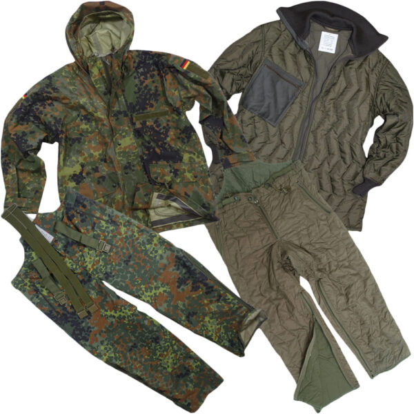 Original Bundeswehr Set Gore-Tex Nässeschutz + Kälteschutz Anzug