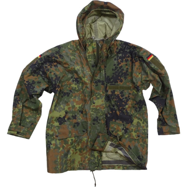 Original Bundeswehr Gore-Tex Nässeschutz Flecktarn | 0 (S 40-42)