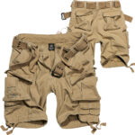 Brandit Shorts Savage mit Gürtel | Beige | 5XL