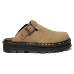 Dr. Martens - Zebzag Mule E H Suede - Sandalen Gr 10 beige/schwarz