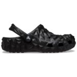 Crocs - Classic Geometric Clog - Sandalen Gr M10 / W12;M4 / W6;M5 / W7;M6 / W8;M8 / W10 grau/weiß;schwarz