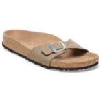 Birkenstock - Women's Madrid SYN Soft Vegan - Sandalen Gr 42 - Narrow beige