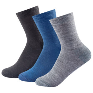 Devold - Daily Light Kid Sock 3-Pack - Merinosocken Gr 25-27 grau/blau