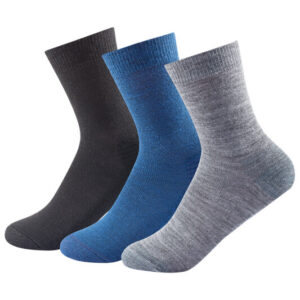 Devold - Daily Medium Kid Sock 3-Pack - Merinosocken Gr 31-34 grau/blau