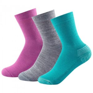 Devold - Daily Medium Kid Sock 3-Pack - Merinosocken Gr 28-30 bunt