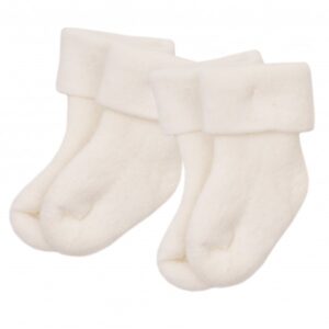 Devold - Teddy Baby Sock 2-Pack - Multifunktionssocken Gr 22-24 weiß/beige