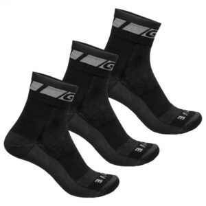 GripGrab - Merino Regular Cut 3-Pack - Radsocken Gr M schwarz