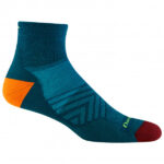 Darn Tough - Run 1/4 Ultra-Lightweight with Cushion - Laufsocken Gr L blau