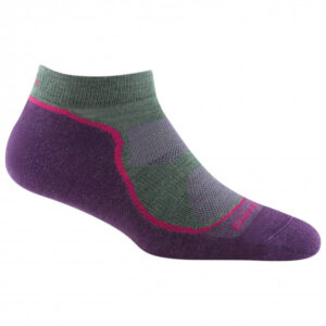 Darn Tough - Women's Light Hiker No Show Lightweight w Cushion - Wandersocken Gr L;S grau;rosa