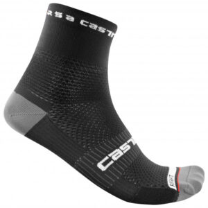 Castelli - Rosso Corsa Pro 9 Sock - Radsocken Gr L/XL schwarz