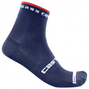 Castelli - Rosso Corsa Pro 9 Sock - Radsocken Gr L/XL blau