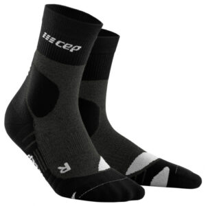 CEP - Hiking Merino Mid-Cut Socks - Kompressionssocken Gr III;IV;V grau;schwarz