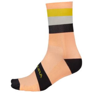 Endura - Bandwidth Streifensocken - Radsocken Gr L/XL;S/M beige;blau;türkis