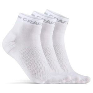 Craft - Core Dry Mid Sock 3-Pack - Radsocken Gr 46-48 weiß/grau