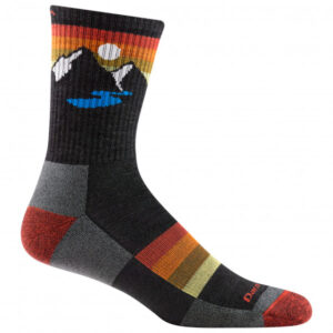 Darn Tough - Sunset Ridge Micro Crew Lightweight w/ Cushion - Wandersocken Gr XL schwarz