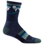 Darn Tough - Sunset Ridge Micro Crew Lightweight w/ Cushion - Wandersocken Gr L;XL blau;schwarz