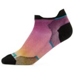 Smartwool - Women's Run Zero Cushion Ombre Print Low Ankle - Laufsocken Gr M rosa