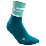 CEP - The Run Socks Mid Cut - Laufsocken Gr III blau/türkis