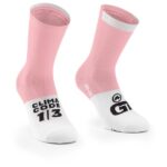 ASSOS - GT Socks C2 - Radsocken Gr II - 43-46 rosa/weiß