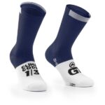 ASSOS - GT Socks C2 - Radsocken Gr II - 43-46 blau/weiß