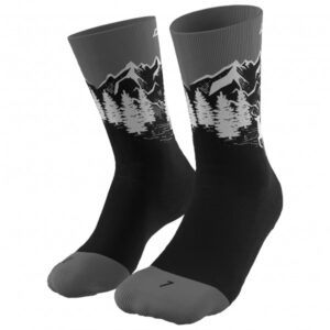 Dynafit - Stay Fast Socks - Laufsocken Gr 39-42 schwarz/grau