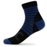 Stoic - Merino MTB Quarter Socks - Radsocken Gr 36-38 blau/schwarz