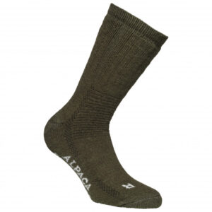 Alpacasocks&Co - Alpacasocks 2-Pack - Expeditionssocken Gr 45-48 oliv