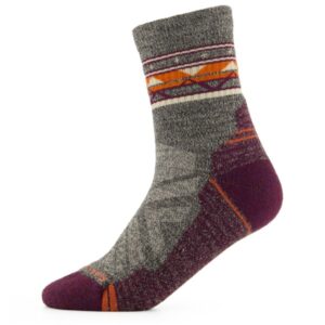 Smartwool - Women's Hike LT Cushion Zig Zag Valley Mid Crew - Wandersocken Gr L braun