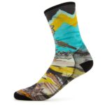 Smartwool - Bike Zero Cushion Wolf Print Crew Socks - Radsocken Gr XL bunt