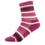 Smartwool - Kids' Hike Light Cushion Striped Crew Socks - Multifunktionssocken Gr S rosa/lila