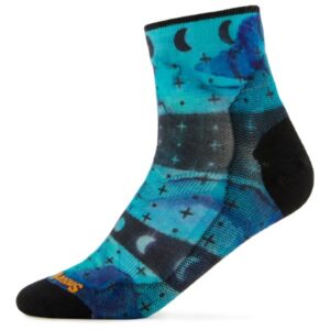 Smartwool - Women's Bike Zero Cushion Celestial Print Ankle - Radsocken Gr M blau