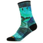 Smartwool - Women's Bike Zero Cushion Celestial Print Crew - Radsocken Gr M bunt