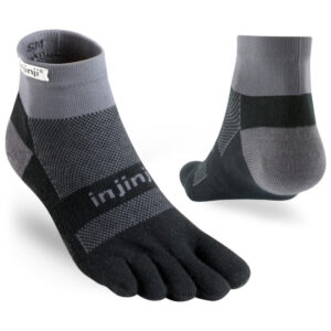 Injinji - Run Midweight Mini-Crew - Laufsocken Gr L;M;S;XL grau/schwarz