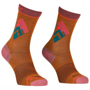 Ortovox - Women's Alpine Light Comp Mid Socks - Merinosocken Gr 35-38;39-41;42-44 braun;rot;türkis