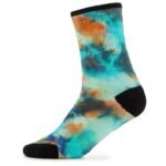 Smartwool - Athletic Far Out Tie Dye Print Crew - Multifunktionssocken Gr XL türkis