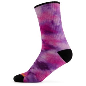 Smartwool - Athletic Far Out Tie Dye Print Crew - Multifunktionssocken Gr L lila