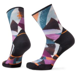 Smartwool - Women's Athlete Edition Run Mosaic Pcs Print Crew - Laufsocken Gr M grau