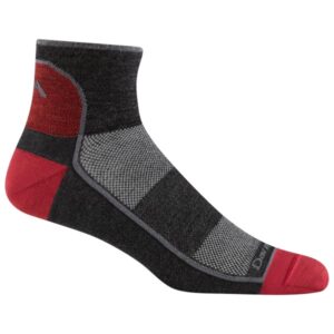 Darn Tough - 1/4 Lightweight - Laufsocken Gr L;M;S;XL;XXL grau/schwarz;schwarz