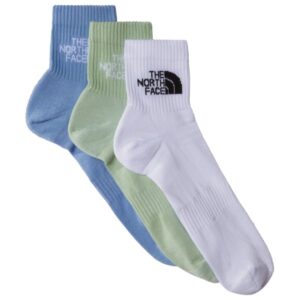 The North Face - Multi Sport Cush Quarter Socks 3-Pack - Multifunktionssocken Gr L;M;S;XS grau;lila;schwarz;weiß