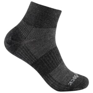 Wrightsock - Coolmesh II Merino Quarter - Multifunktionssocken Gr L;M;S;XL schwarz