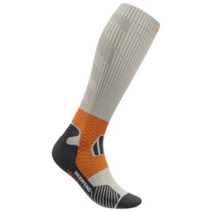 Bauerfeind Sports - Trail Run Compression Socks - Laufsocken Gr 38-41 - L: 41-46 cm;38-41 - M: 36-41 cm;38-41 - S: 31-36 cm;42-45 - L: 41-46 cm;42-45 - M: 36-41 cm;42-45 - S: 31-36 cm;46-49 - L: 41-46 cm;46-49 - M: 36-41 cm;46-49 - S: 31-36 cm grau;schwarz/grau