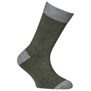 Alpacasocks&Co - Kid's Merino - Merinosocken Gr 27-30 oliv/grau