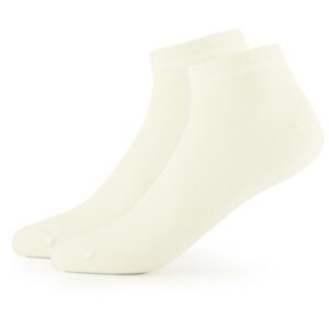 Alpacasocks&Co - Merino Lifestyle Ankle 2-Pack - Merinosocken Gr 42-45 weiß